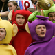 Teletubbies at the Hong Kong Sevens.